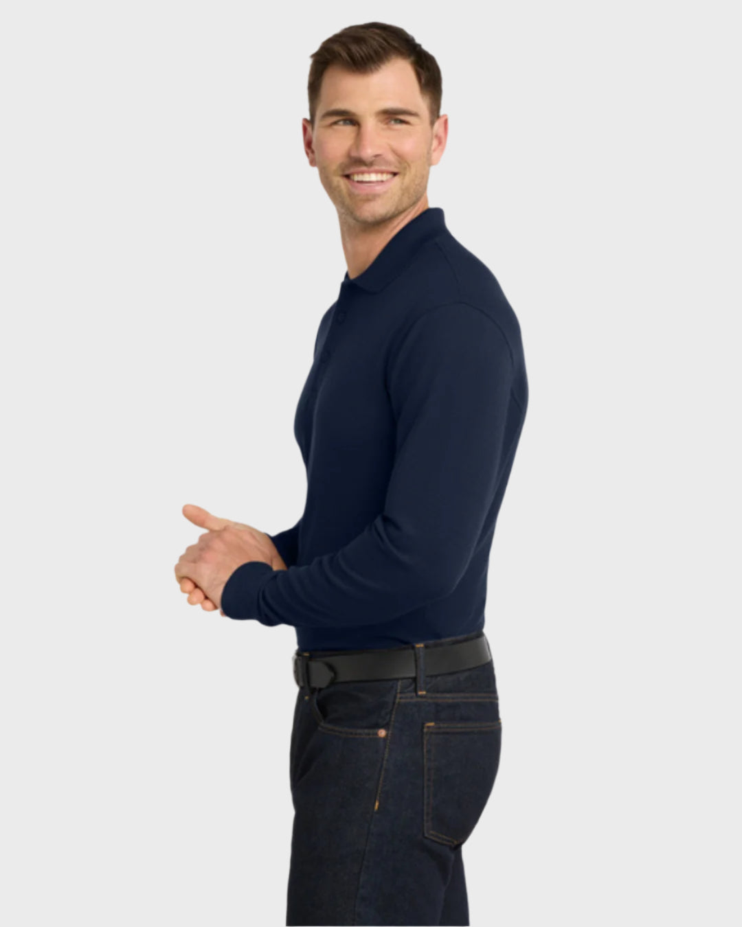Port Authority® Long Sleeve Core Classic Pique Polo