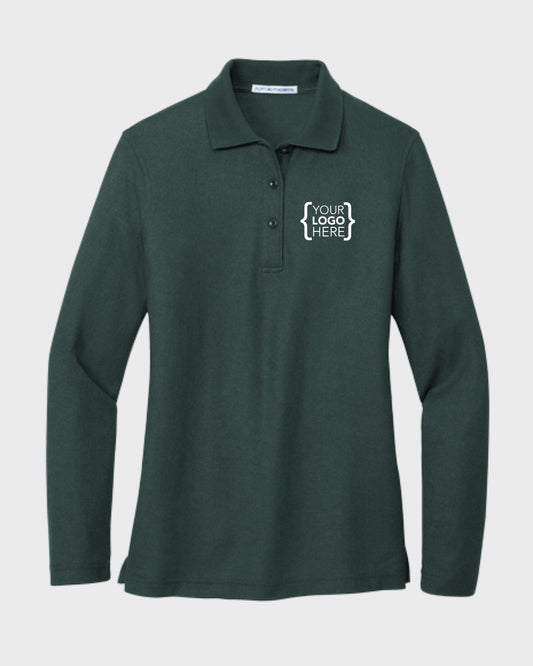 Port Authority® Women's Silk Touch™ Long Sleeve Polo