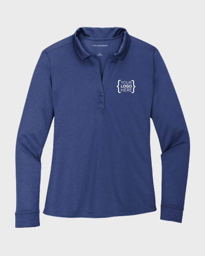 Port Authority® Women's Silk Touch™ Performance Long Sleeve Polo
