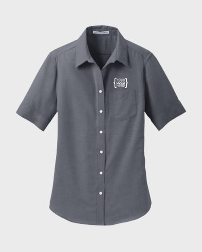 Port Authority® Women's Short Sleeve SuperPro™ Oxford Shirt