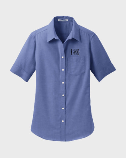Port Authority® Women's Short Sleeve SuperPro™ Oxford Shirt