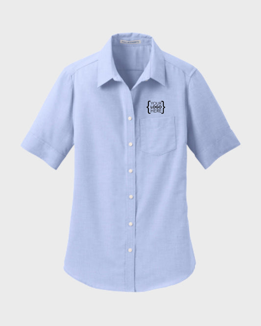 Port Authority® Women's Short Sleeve SuperPro™ Oxford Shirt