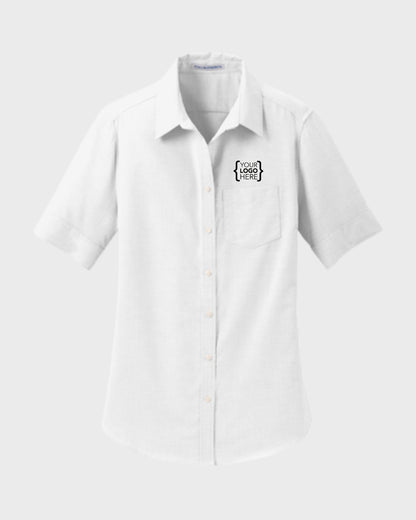 Port Authority® Women's Short Sleeve SuperPro™ Oxford Shirt