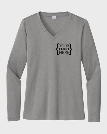 Sport-Tek® Women's Long Sleeve PosiCharge® Competitor™ V-Neck Tee