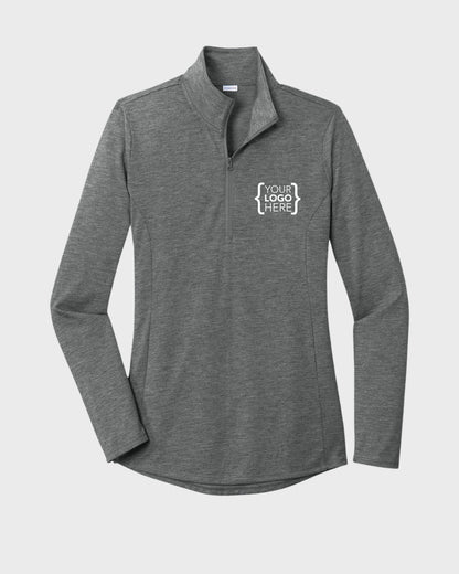 Sport-Tek® Women's PosiCharge® Tri-Blend Wicking 1/4-Zip Pullover