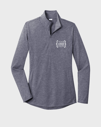 Sport-Tek® Women's PosiCharge® Tri-Blend Wicking 1/4-Zip Pullover
