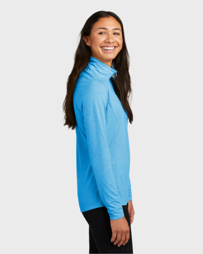 Sport-Tek® Women's PosiCharge® Tri-Blend Wicking 1/4-Zip Pullover
