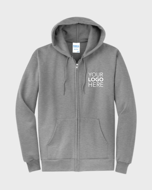 Port & Co™ Core Fleece Full-Zip Hooded Sweatshirt