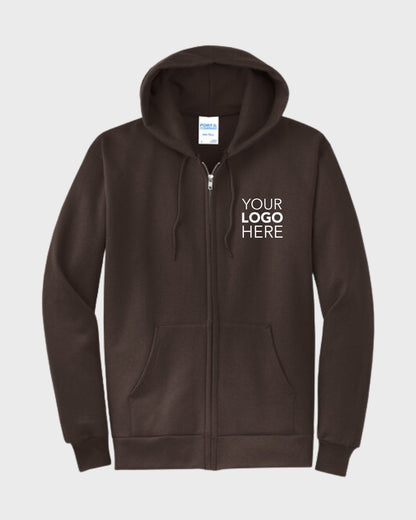 Port & Co™ Core Fleece Full-Zip Hooded Sweatshirt