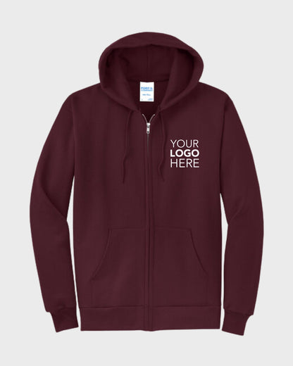 Port & Co™ Core Fleece Full-Zip Hooded Sweatshirt
