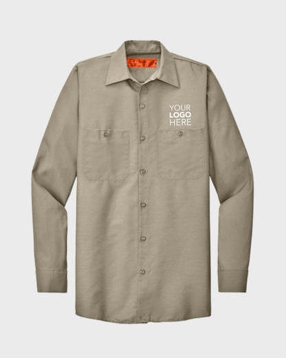 Red Kap® Long Sleeve Industrial Work Shirt