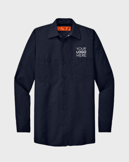 Red Kap® Long Sleeve Industrial Work Shirt