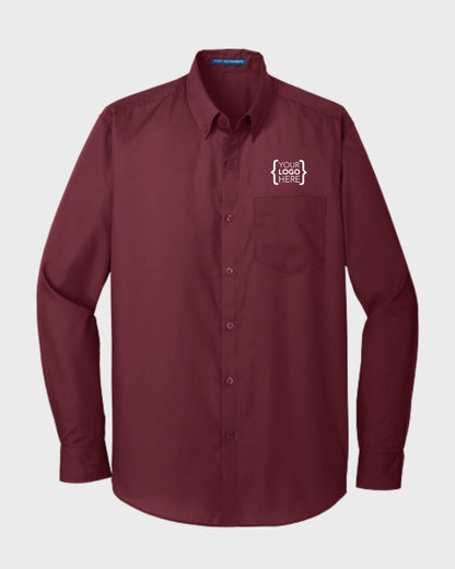 Port Authority® Long Sleeve Carefree Poplin Shirt