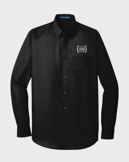 Port Authority® Long Sleeve Carefree Poplin Shirt