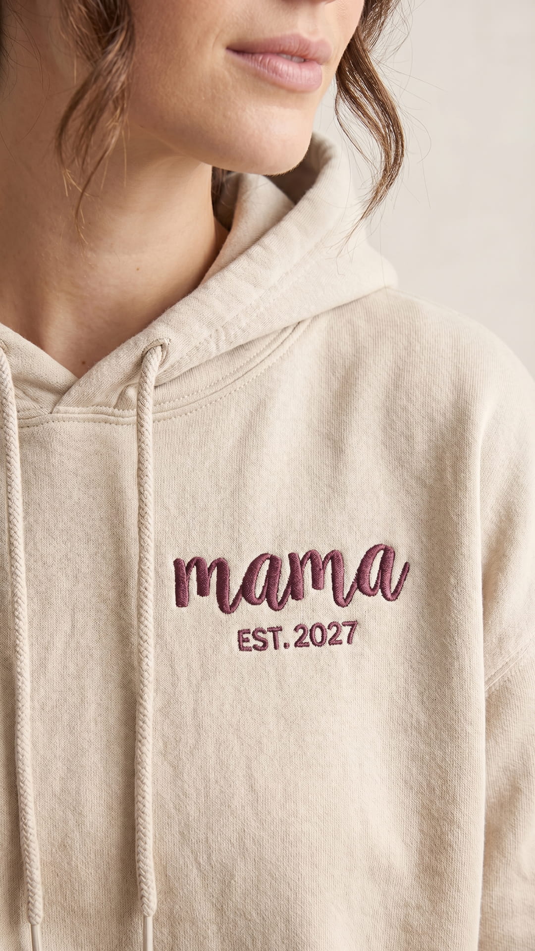 Script Est. Embroidered Sweatshirt | Personalized Mama Grandma Gift