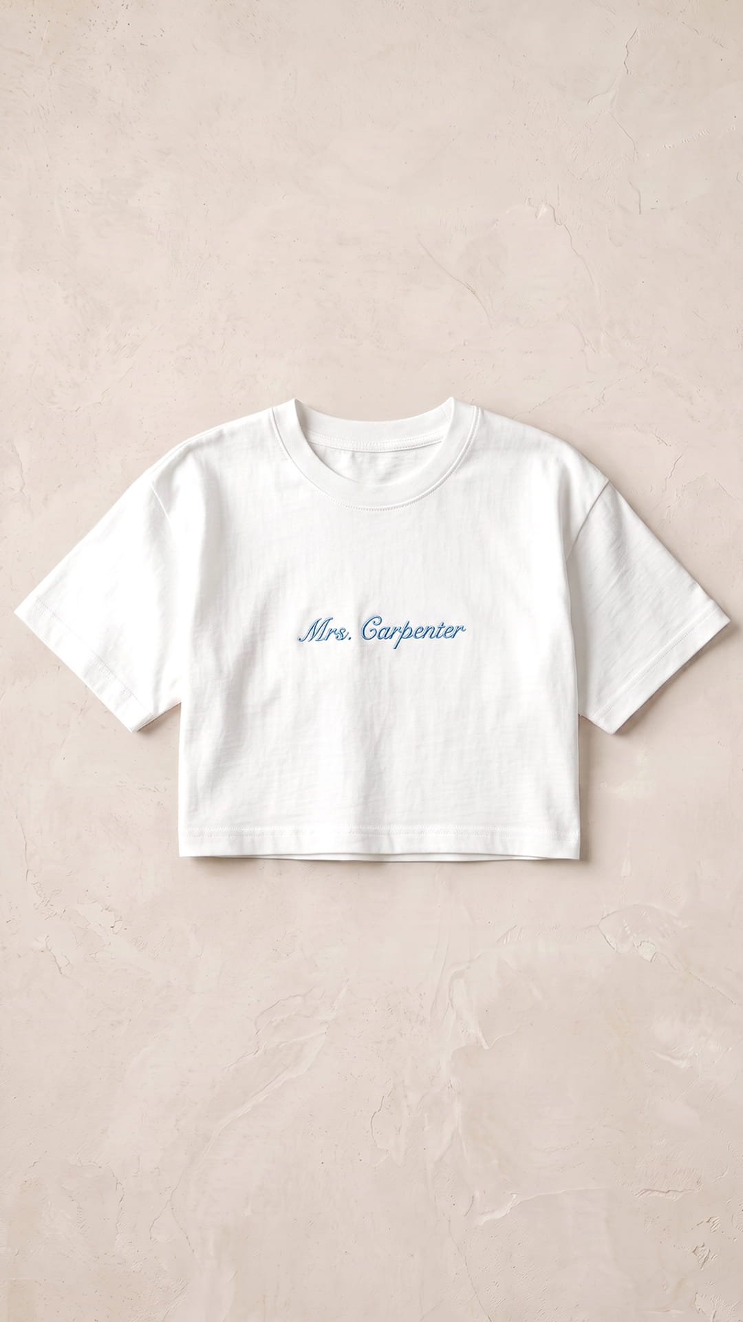 Mrs. Script Crop Tee