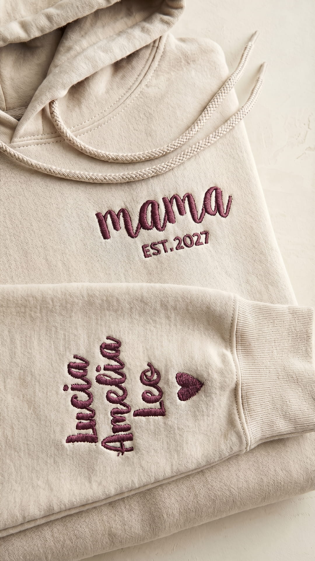 Script Est. Embroidered Sweatshirt | Personalized Mama Grandma Gift