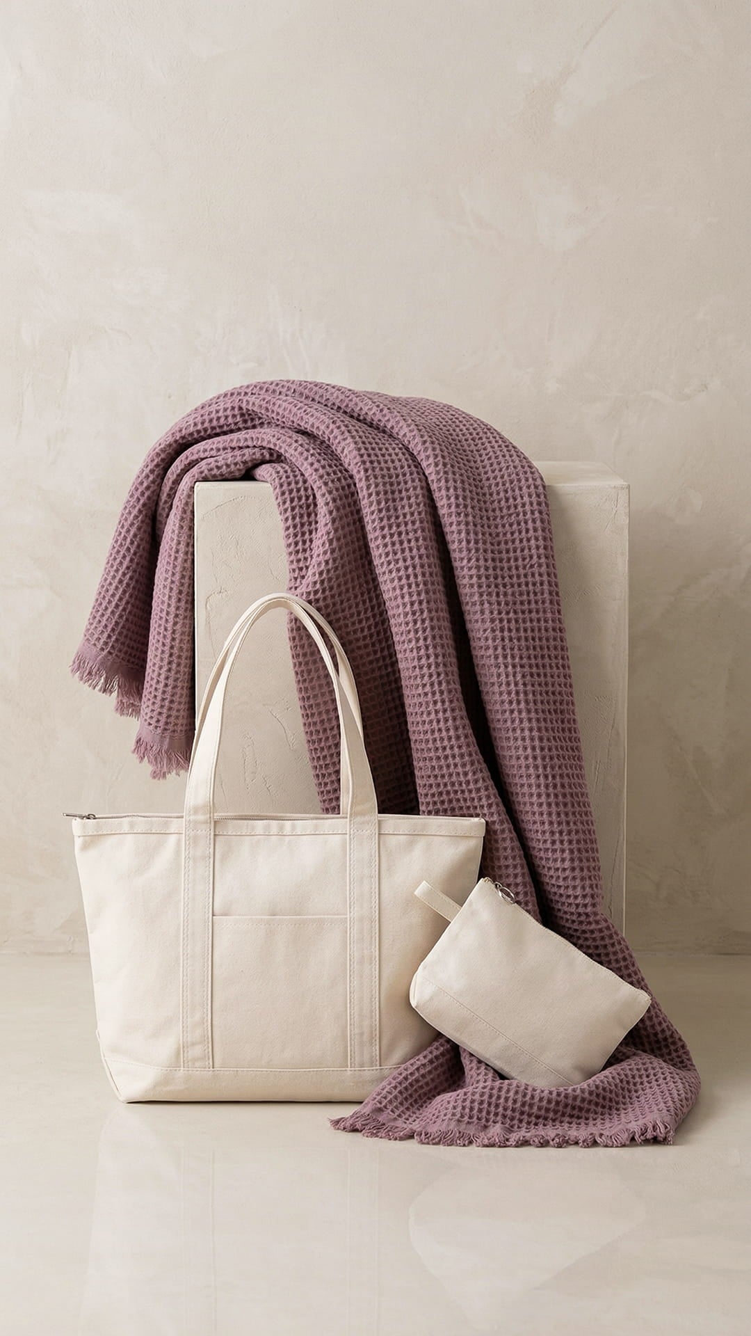 Gift box throw and totes