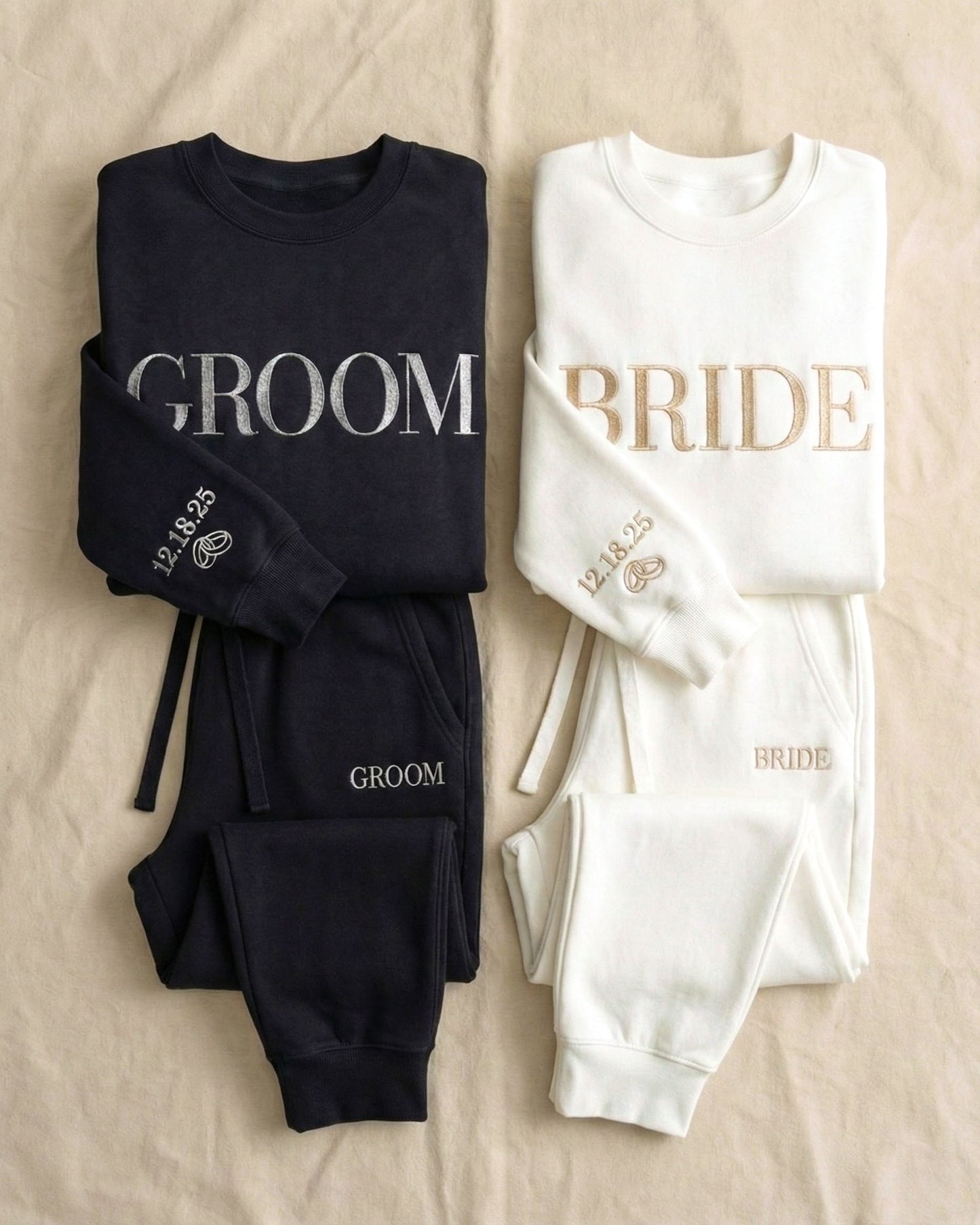 The Complete Bride & Groom Lounge Bundle | Crewneck Edition