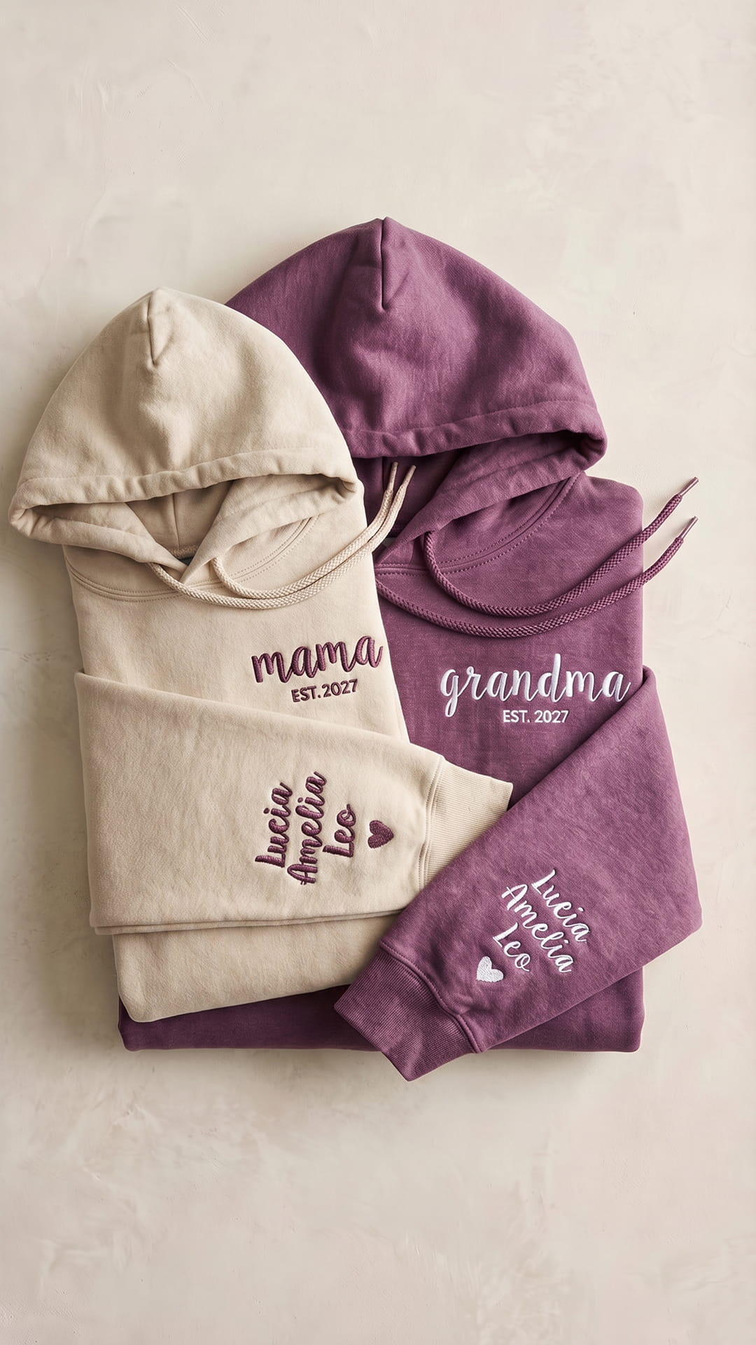 Script Est. Embroidered Sweatshirt | Personalized Mama Grandma Gift