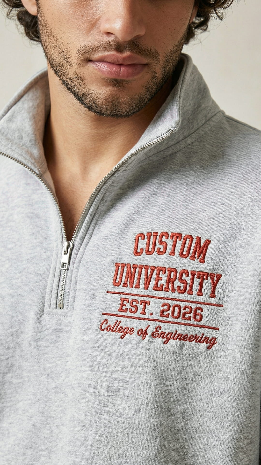 New Student & Grad Gift Box | Custom Embroidered Quarter-Zip Set