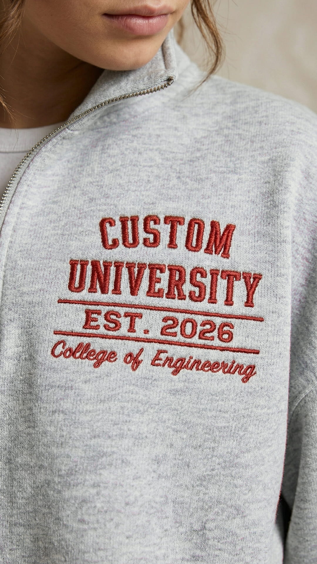 New Student & Grad Gift Box | Custom Embroidered Quarter-Zip Set