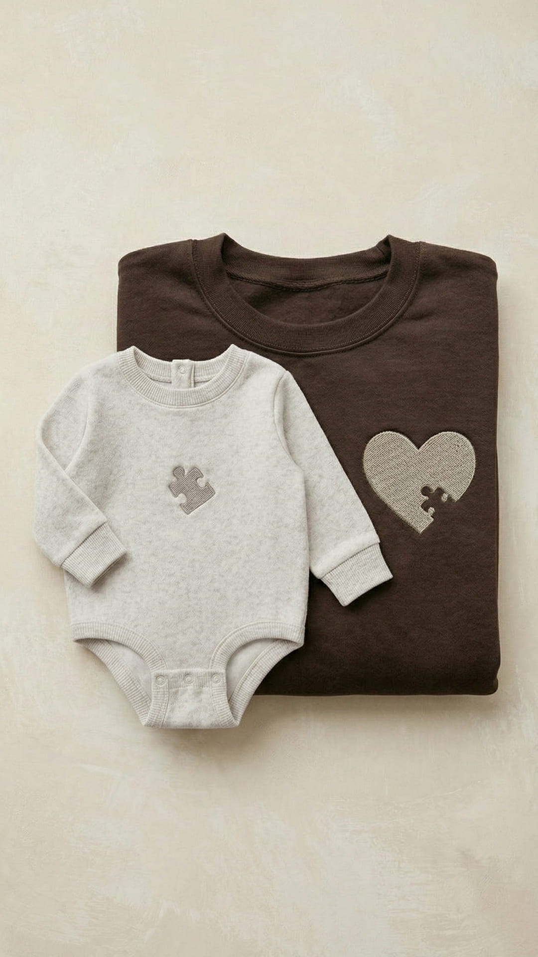The Puzzle Piece Mama & Mini Keepsake Box | Matching Embroidered