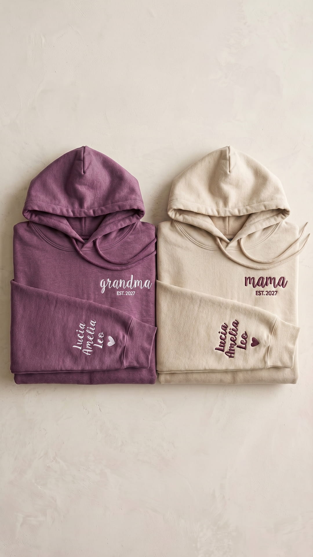 Script Est. Embroidered Sweatshirt | Personalized Mama Grandma Gift