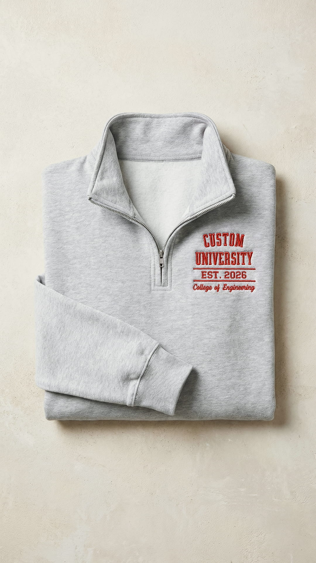 New Student & Grad Gift Box | Custom Embroidered Quarter-Zip Set
