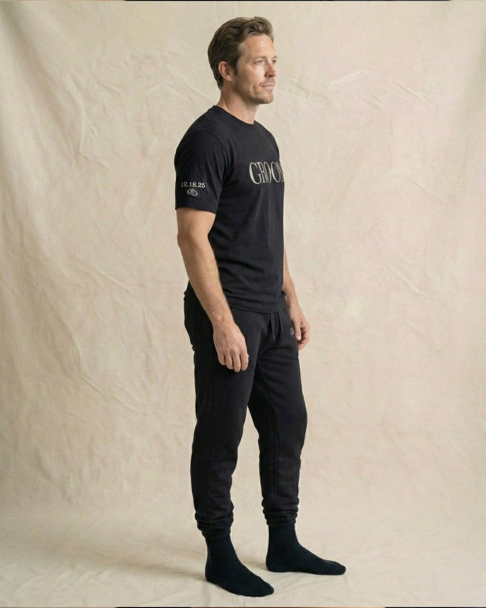 Groom Edition Black Tee