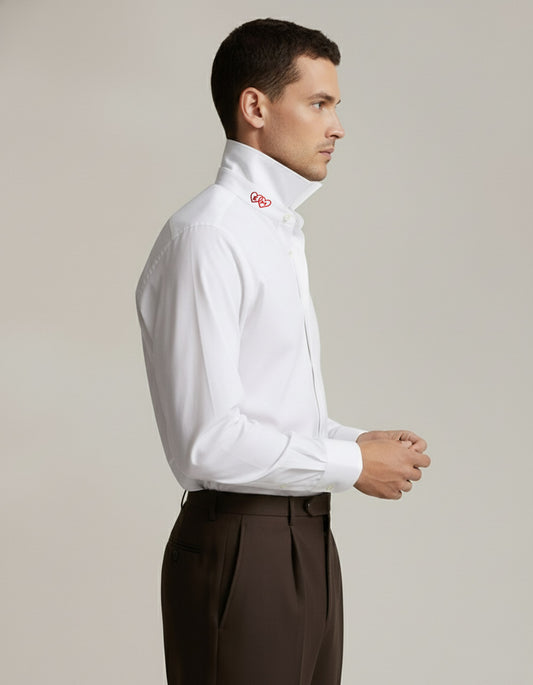 Heartline Collar Stretch Woven Shirt