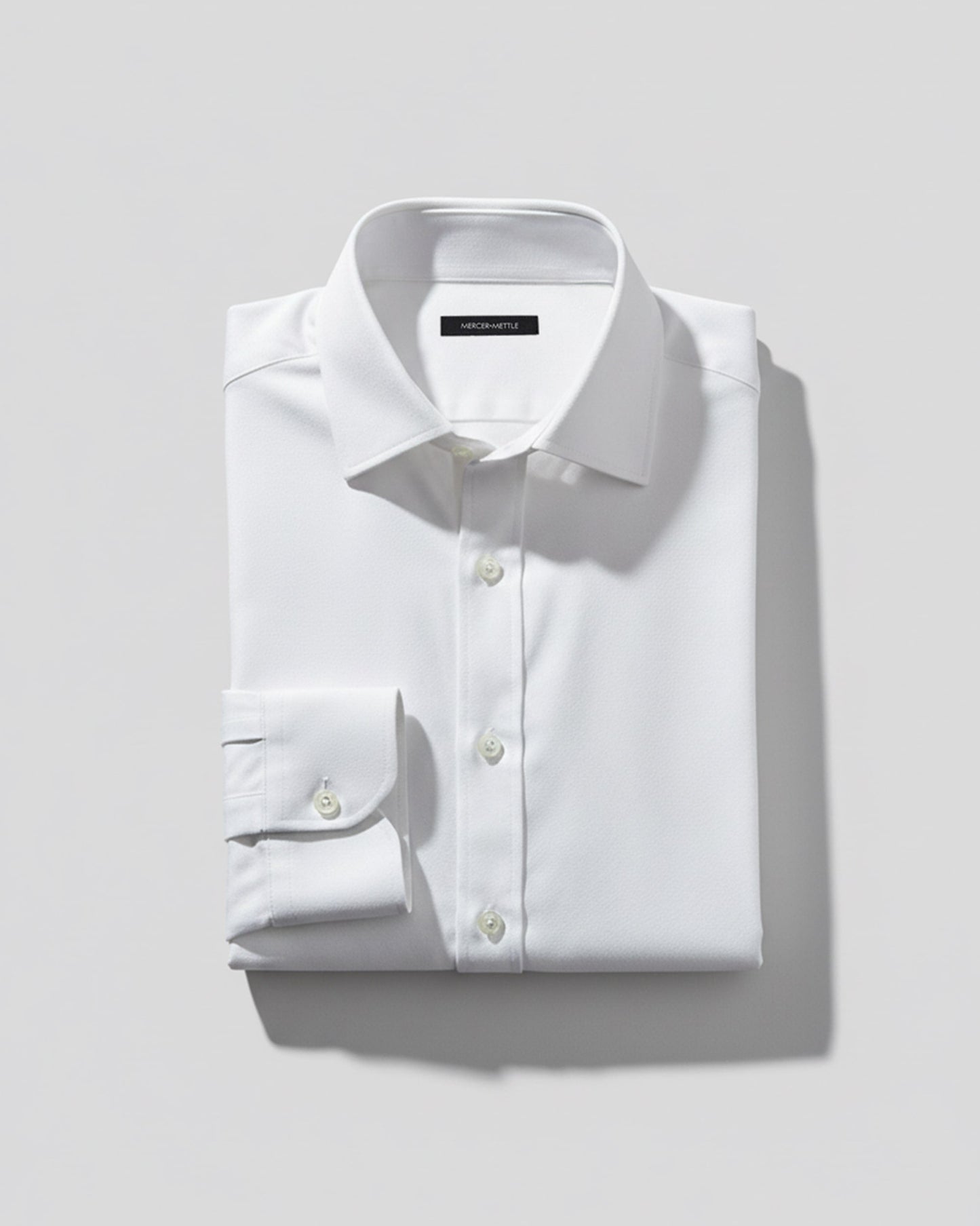 Under-Collar Keepsake Stretch Woven Shirt