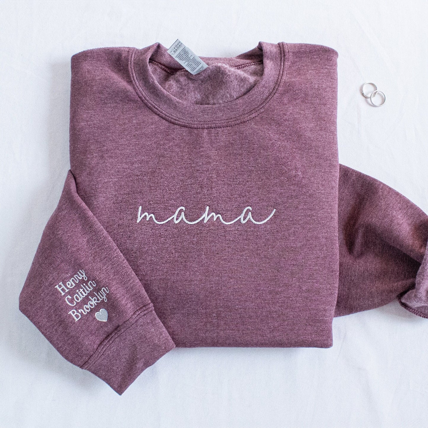 Custom Embroidered Mama Sweatshirt