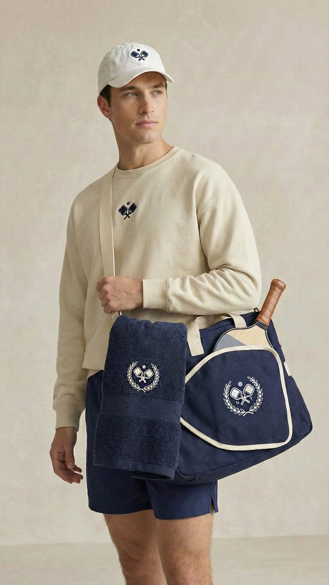 Unisex Heritage Pickleball Bag | Navy