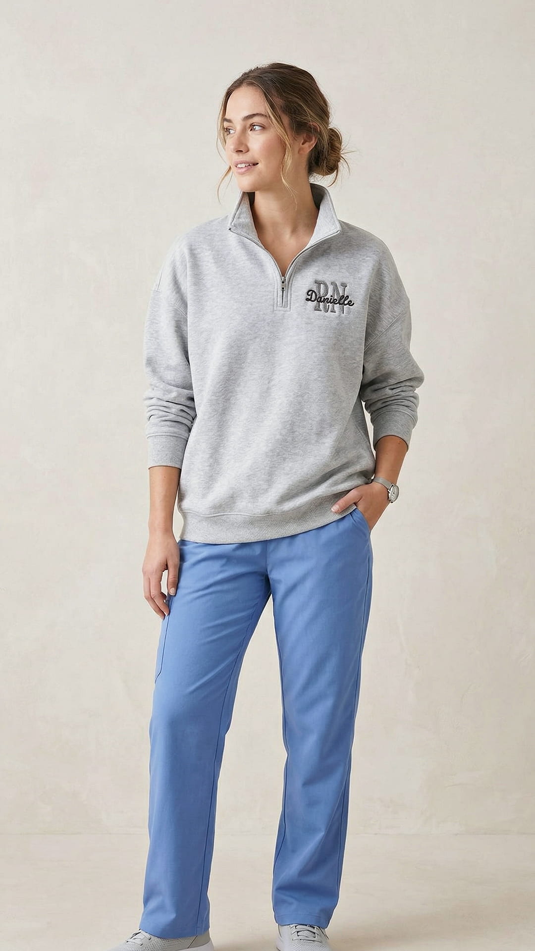 Nurse Name & Title Quarter-Zip