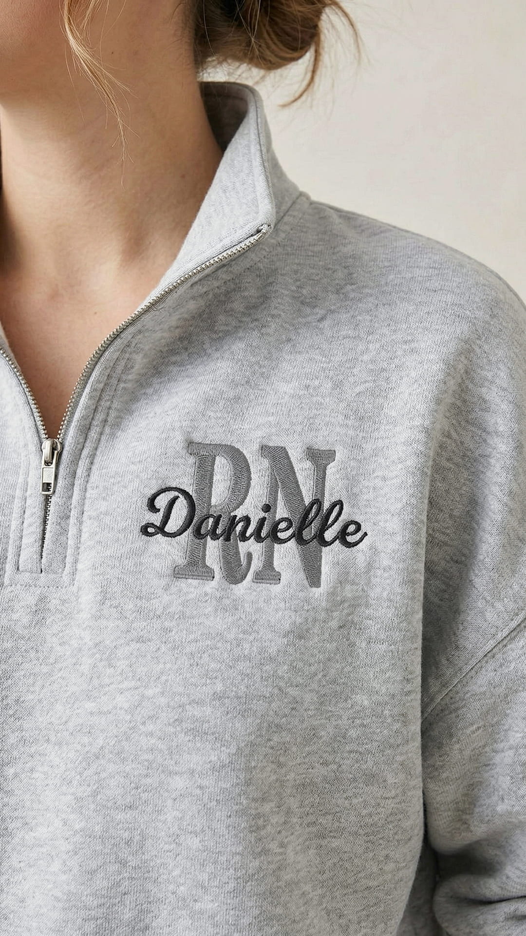 Nurse Name & Title Quarter-Zip