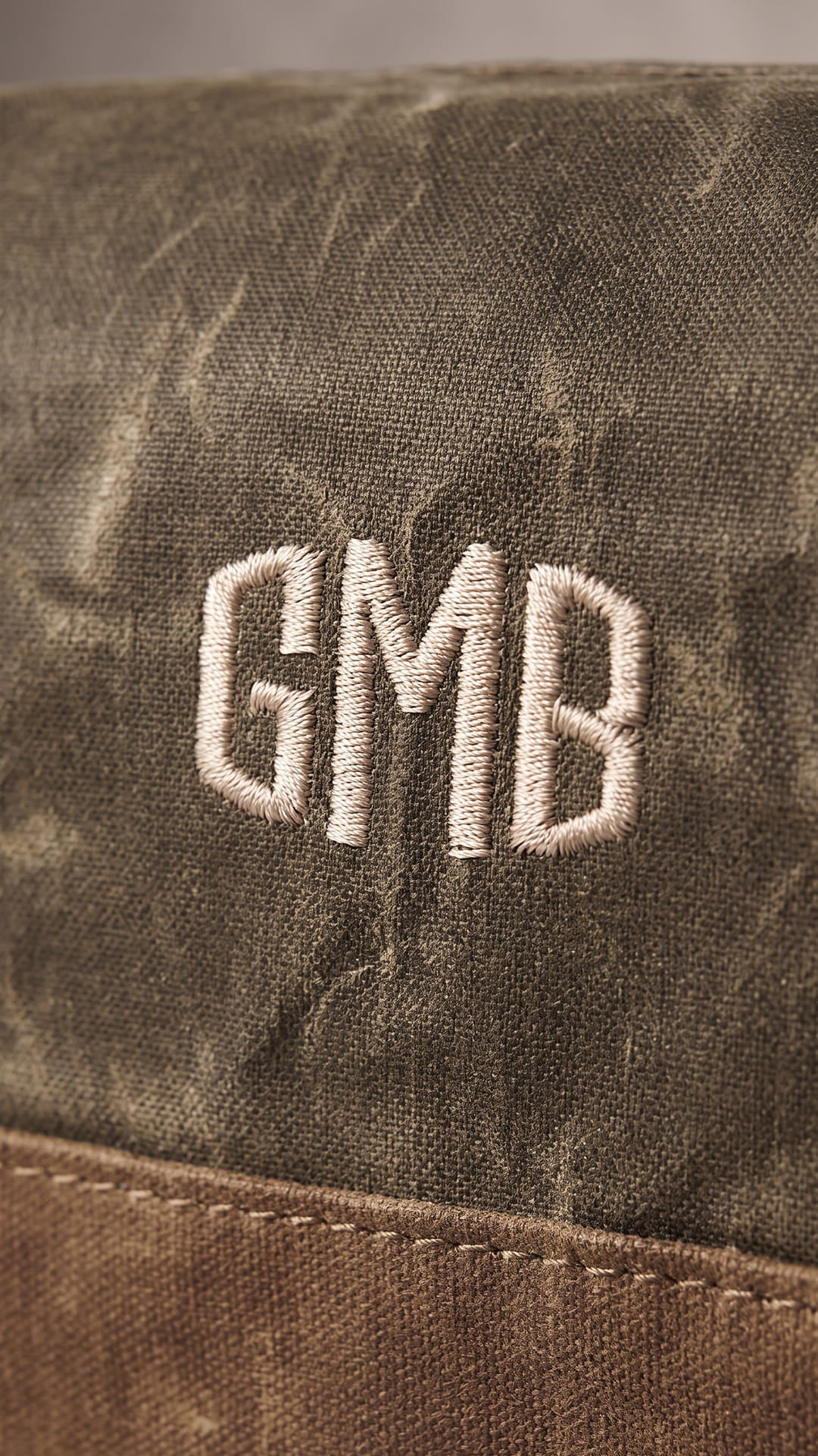 Personalized Waxed Canvas Weekender & Dopp Kit Set | Monogrammed Travel Gift