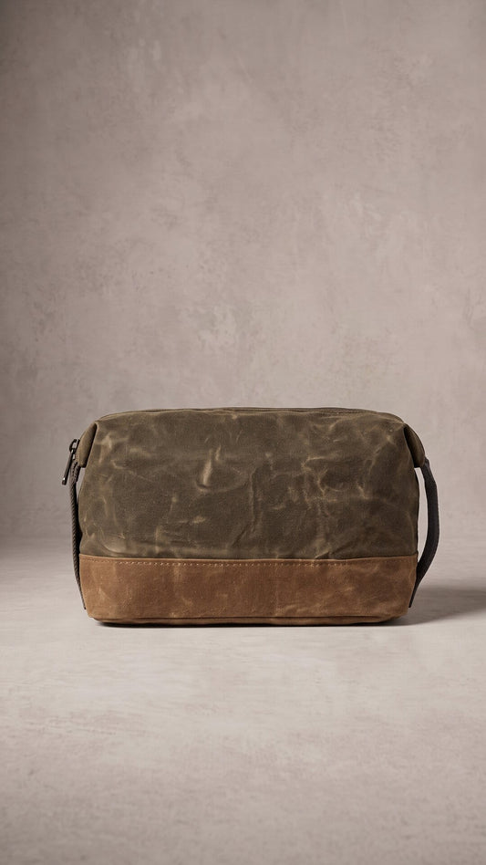 Heavyweight Waxed Canvas Dopp Kit