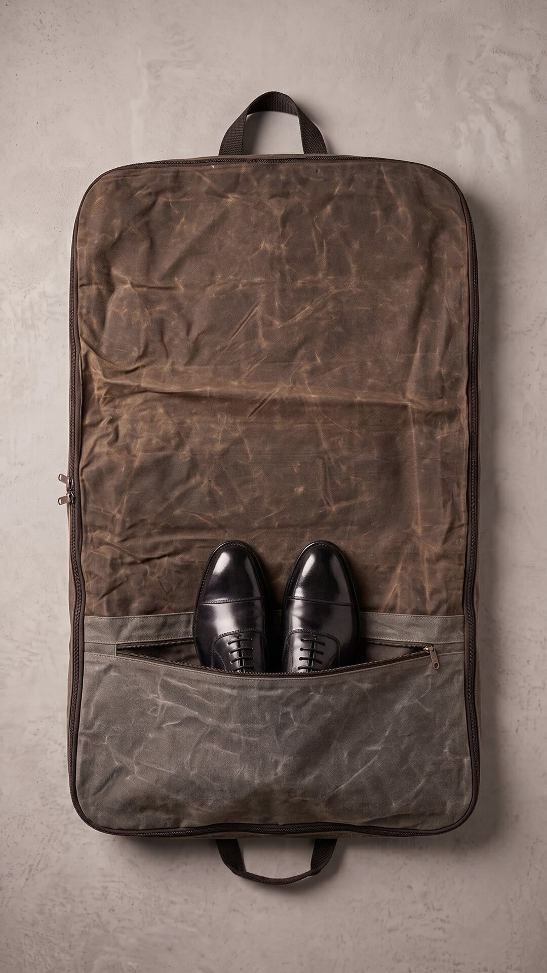 Heavyweight Waxed Canvas Garment Bag