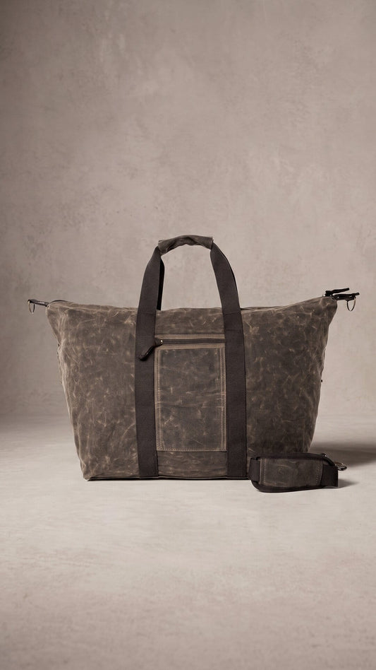Heavyweight Waxed Canvas Voyager Weekender