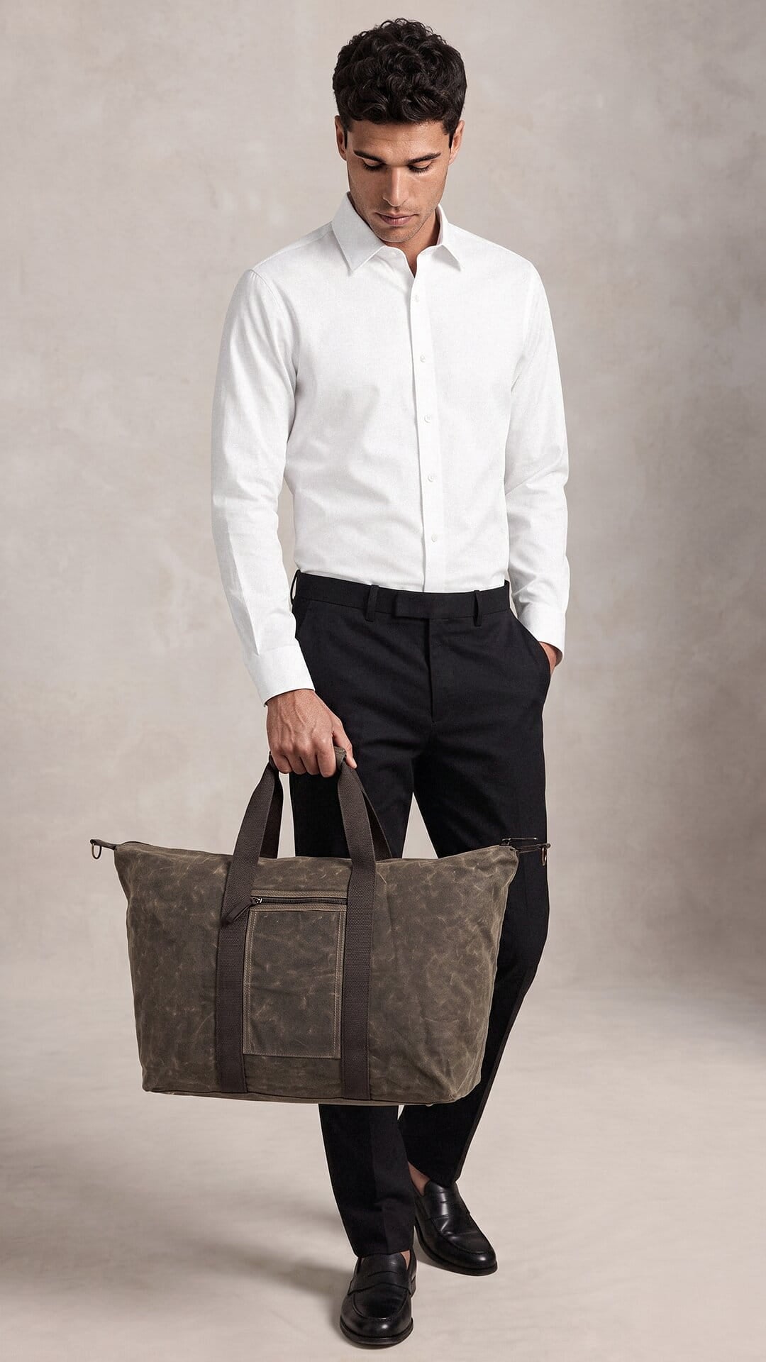 Heavyweight Waxed Canvas Voyager Weekender