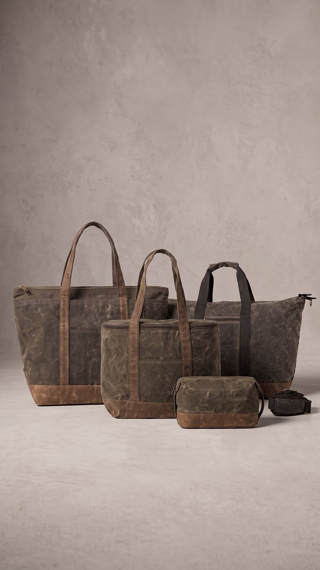 Heavyweight Waxed Canvas Everyday + Overnight Set