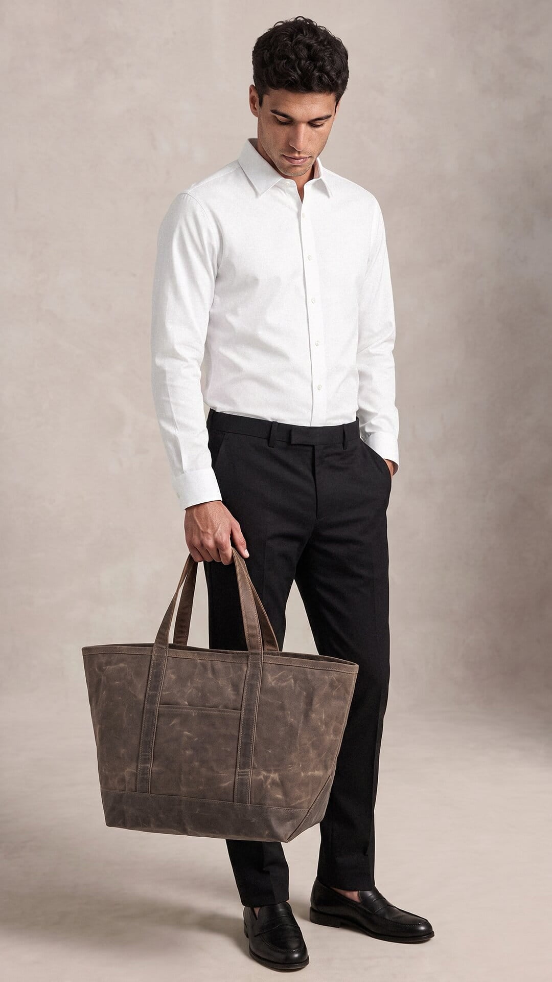 Heavyweight Waxed Canvas Classic Tote
