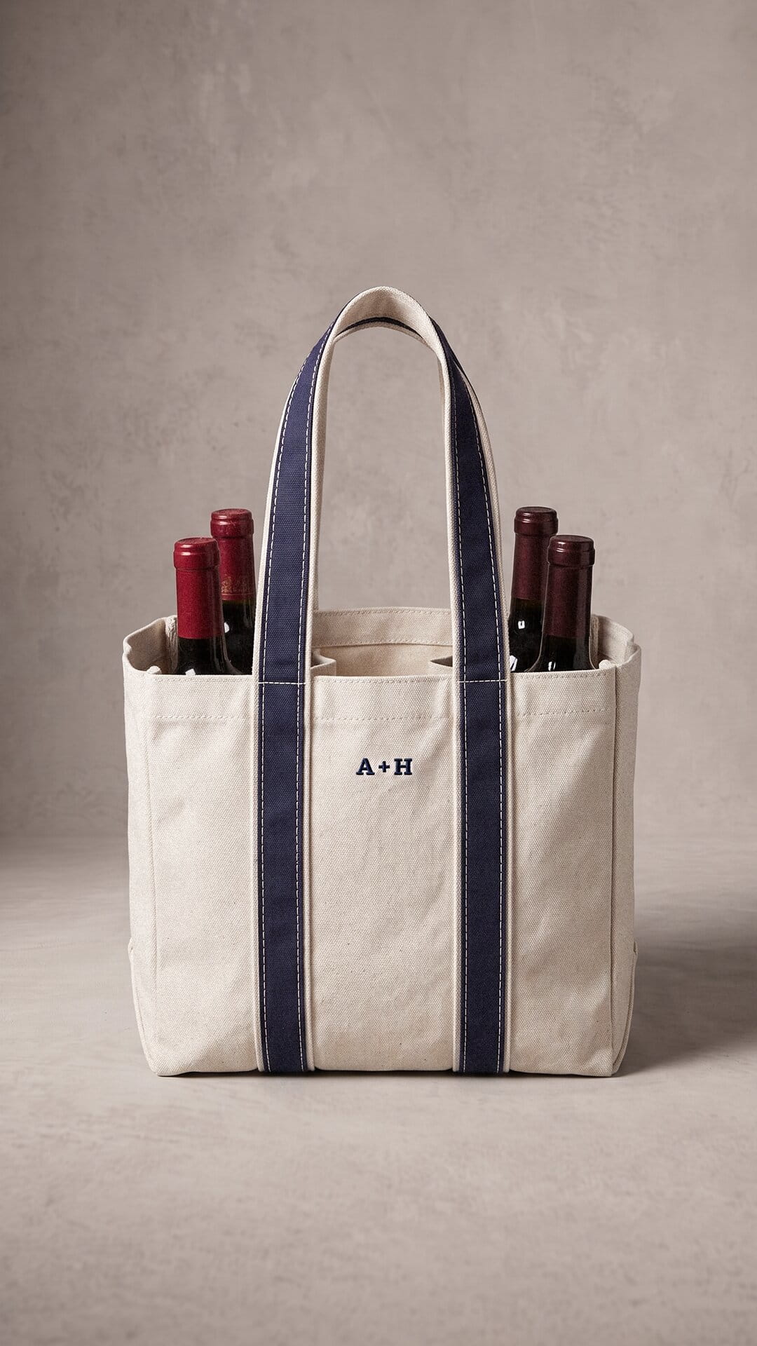 Personalized Anniversary Picnic Set | Embroidered Blanket & Wine Carrier