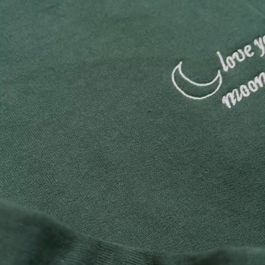 Moon & Saturn Embroidered Sweatshirt
