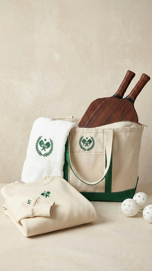 The Heritage Pickleball Bundle | Natural Canvas & Court Green