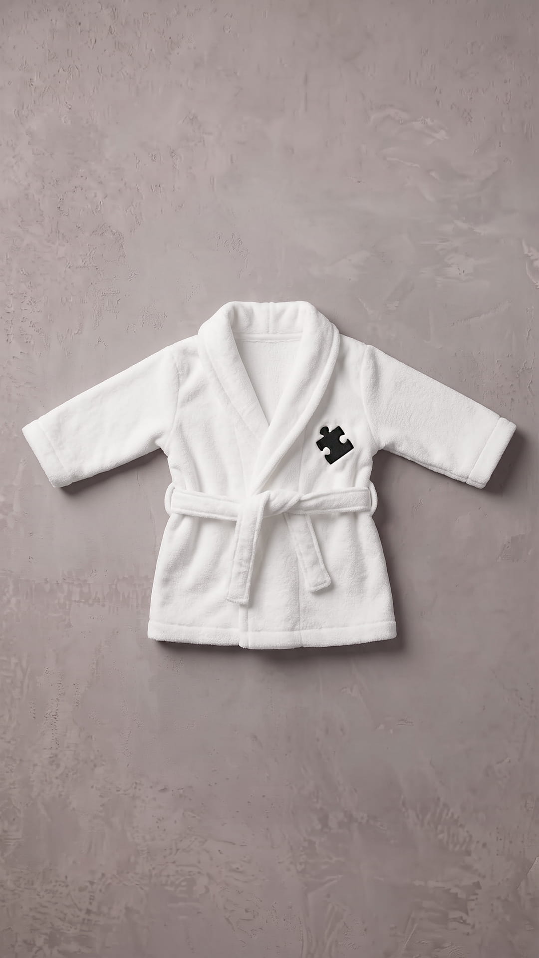 Puzzle Piece Robe with Blanket Set | New Parent + Baby Gift