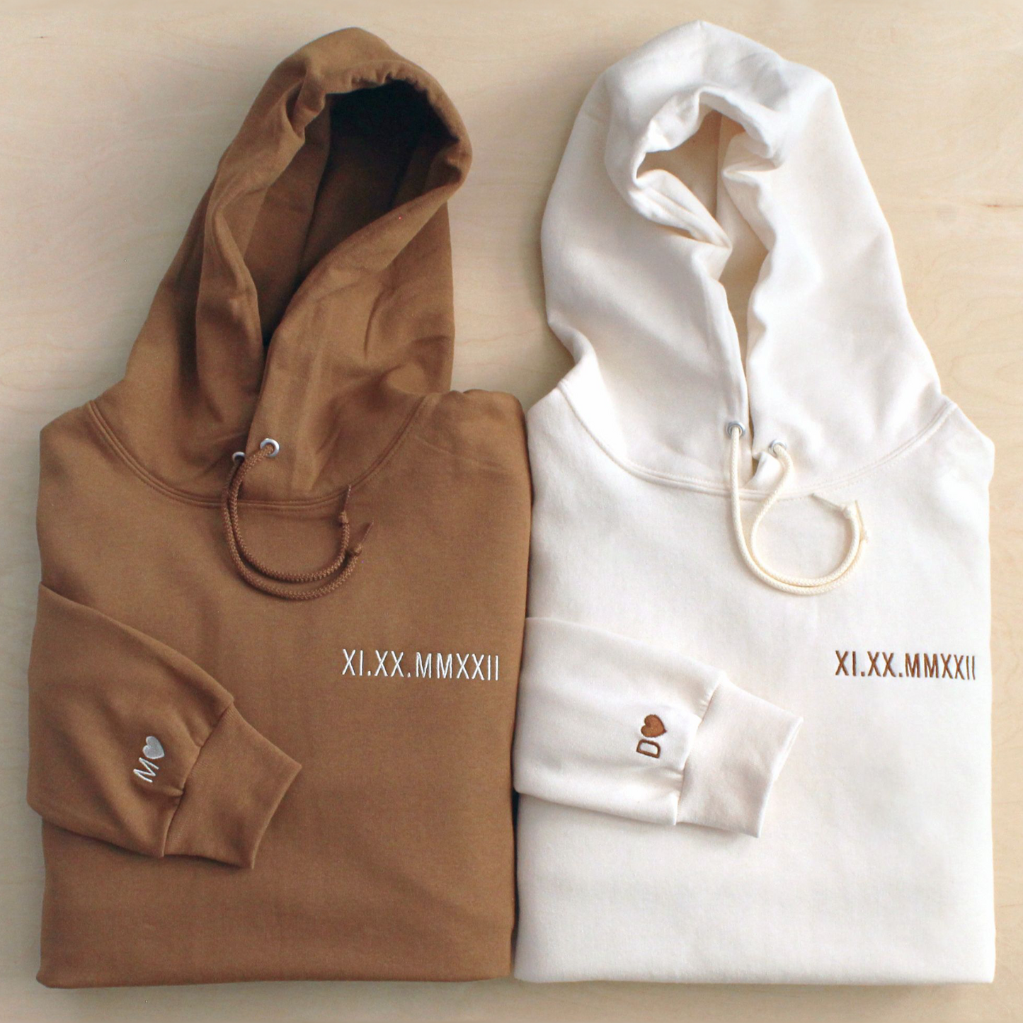 Custom Embroidered Roman Numeral Hoodie