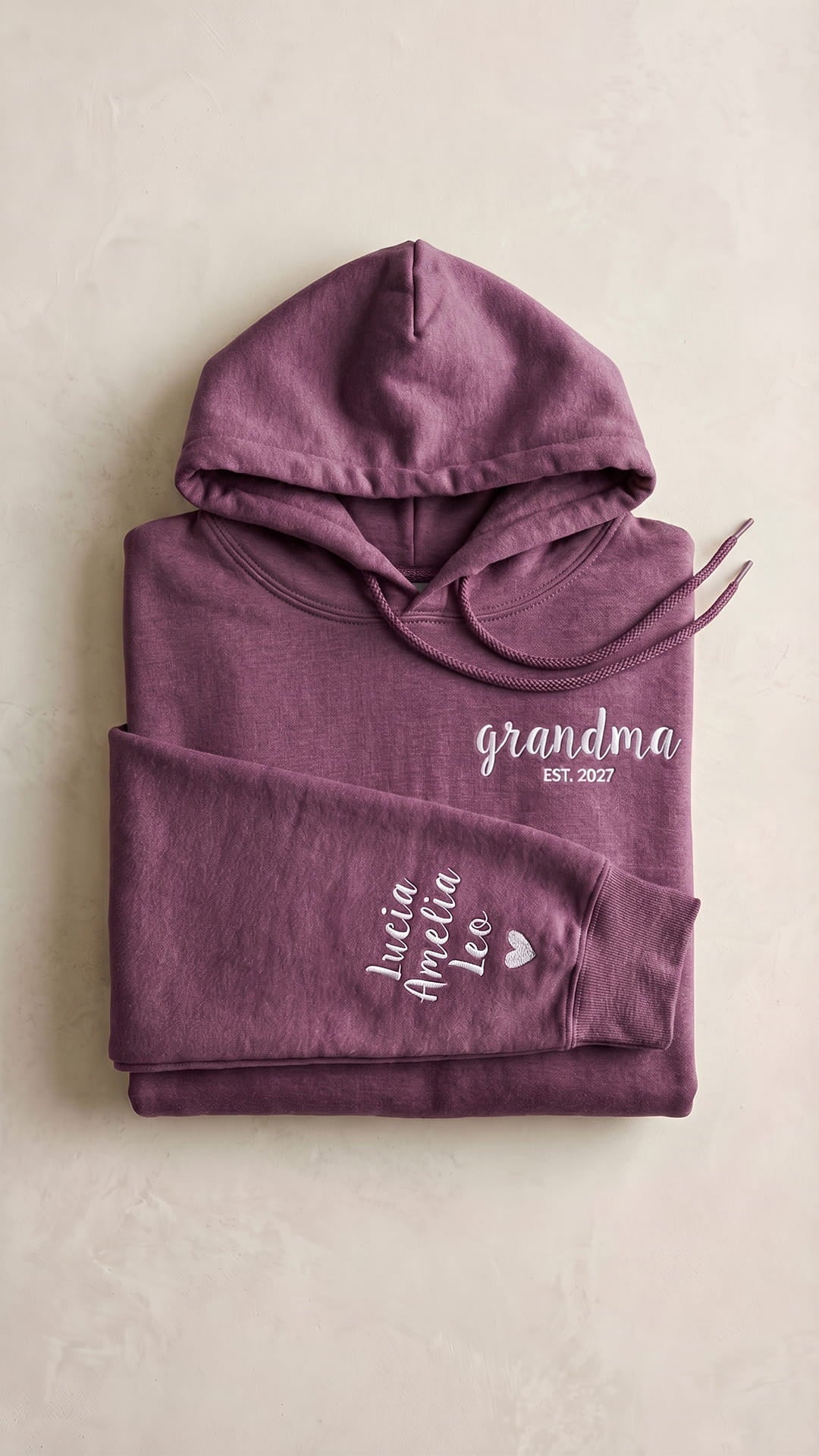 Script Est. Embroidered Sweatshirt | Personalized Mama Grandma Gift