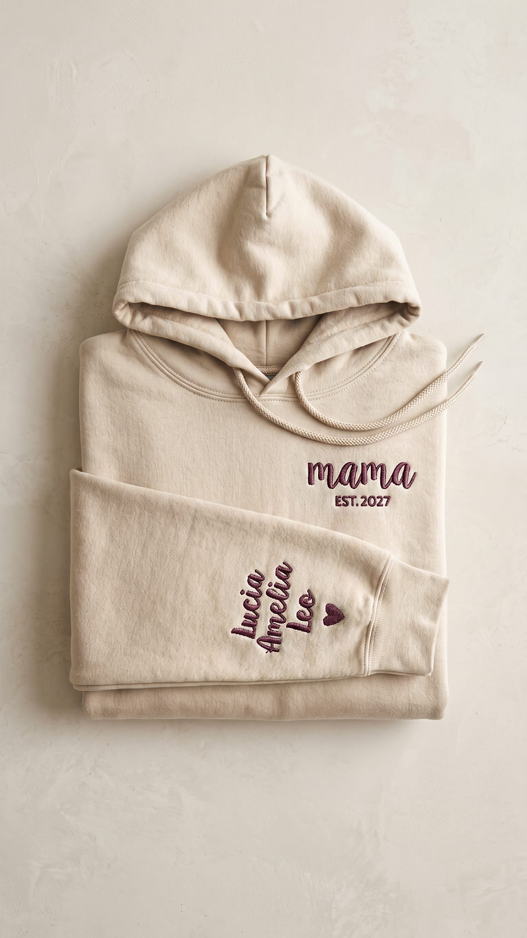 Script Est. Embroidered Sweatshirt | Personalized Mama Grandma Gift